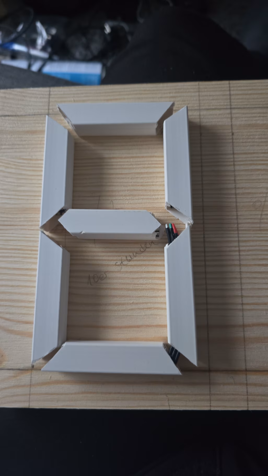 Ein fertiges Segment, noch nicht verkabelt